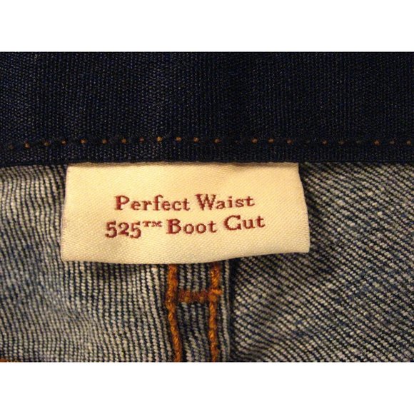 LEVIS 525 Womans Perfect Waist CUTOFF JEANS SHORTS 12P W 31 Denim Daisy Dukes St - Picture 6 of 11